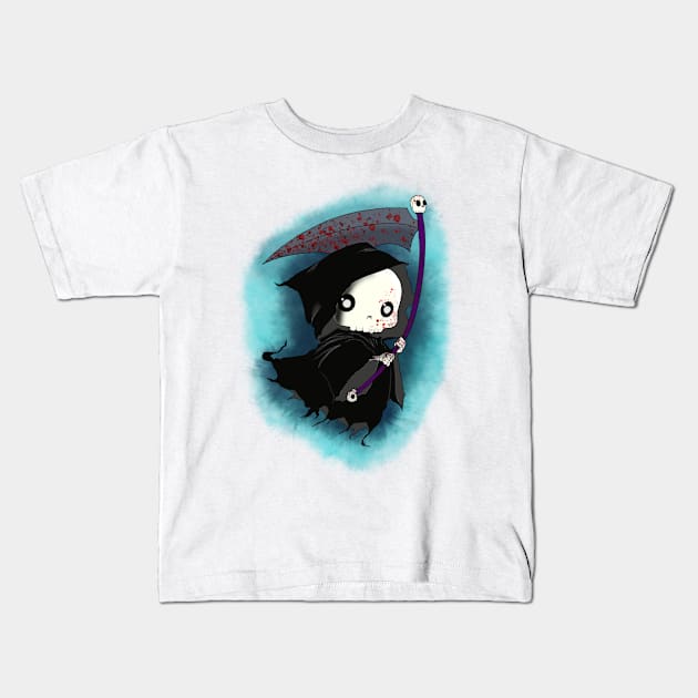 Chibi Grim in Training Kids T-Shirt by Raidyn